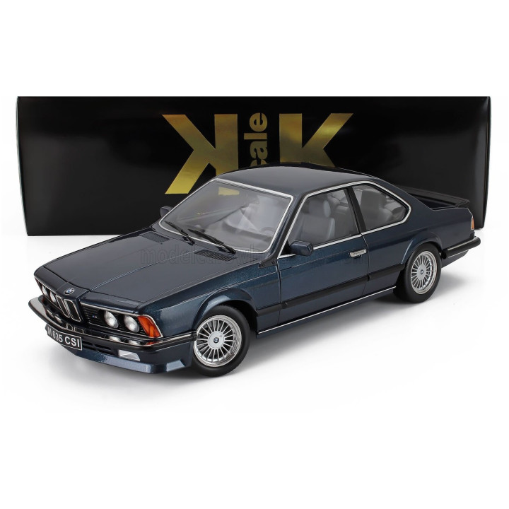 KK SCALE BMW 6-SERIES M635 CSI (E24) COUPE 1987 - CERCHI ALPINA - ALPINA RIMS - BLUE MET 1/12