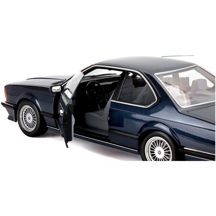KK SCALE BMW 6-SERIES M635 CSI (E24) COUPE 1987 - CERCHI ALPINA - ALPINA RIMS - BLUE MET 1/12