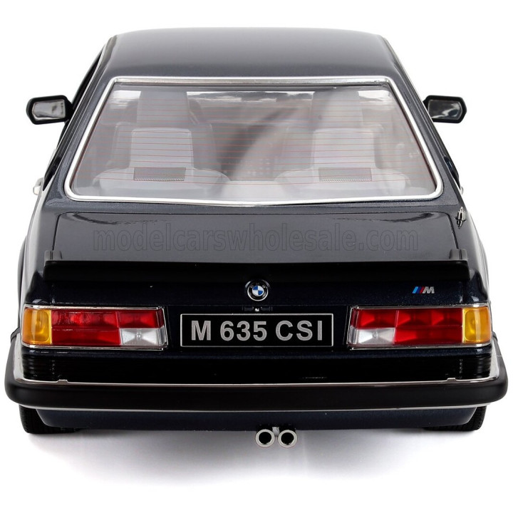 KK SCALE BMW 6-SERIES M635 CSI (E24) COUPE 1987 - CERCHI ALPINA - ALPINA RIMS - BLUE MET 1/12