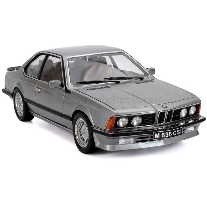KK SCALE BMW 6-SERIES M635 CSI (E24) COUPE 1987 - GREY MET 1/12