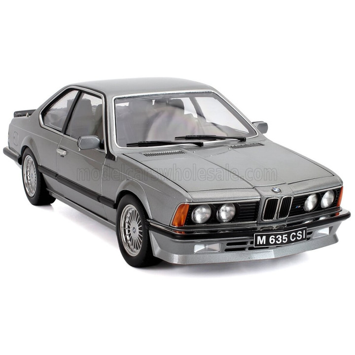 KK SCALE BMW 6-SERIES M635 CSI (E24) COUPE 1987 - CERCHI ALPINA - ALPINA RIMS - GREY MET 1/12