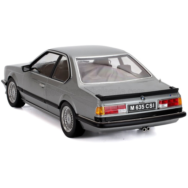KK SCALE BMW 6-SERIES M635 CSI (E24) COUPE 1987 - CERCHI ALPINA - ALPINA RIMS - GREY MET 1/12