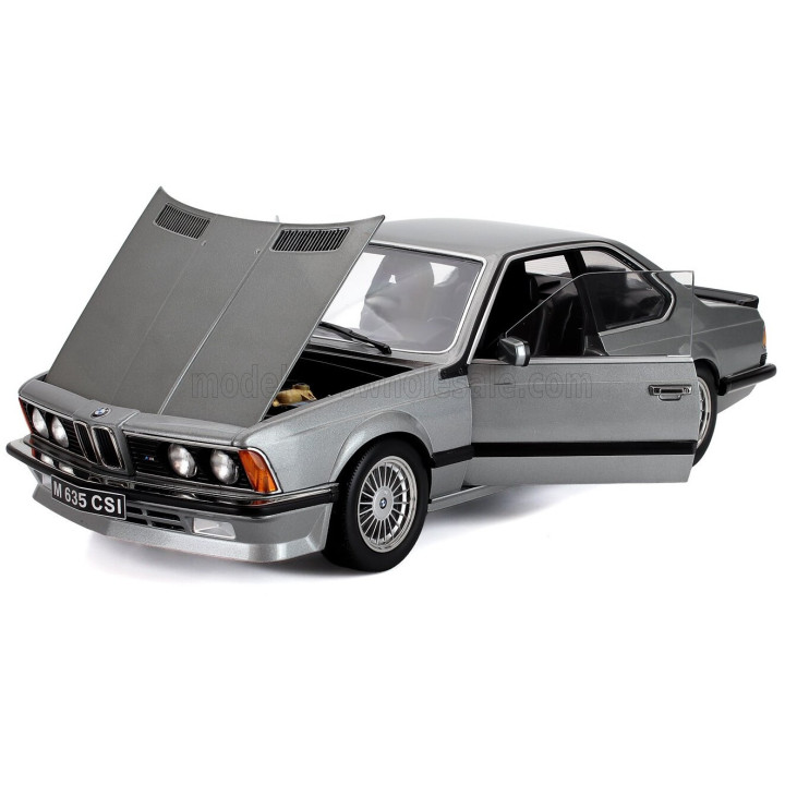 KK SCALE BMW 6-SERIES M635 CSI (E24) COUPE 1987 - CERCHI ALPINA - ALPINA RIMS - GREY MET 1/12