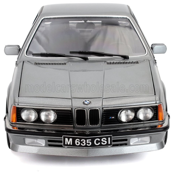 KK SCALE BMW 6-SERIES M635 CSI (E24) COUPE 1987 - CERCHI ALPINA - ALPINA RIMS - GREY MET 1/12