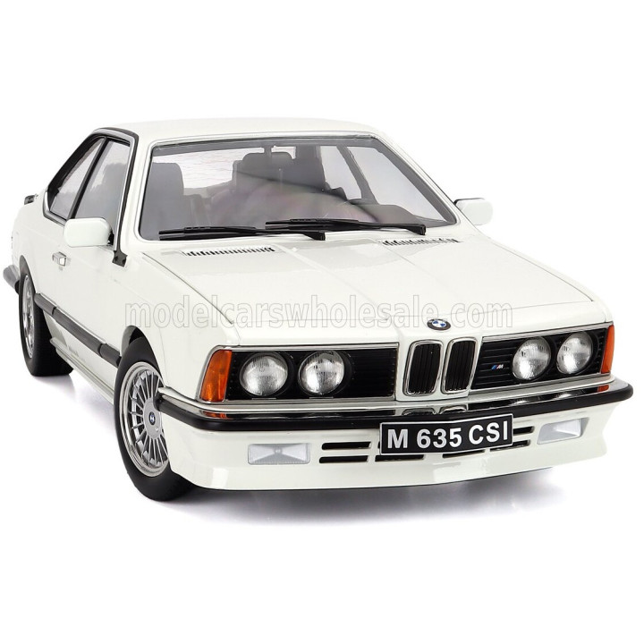 KK SCALE BMW 6-SERIES M635 CSI (E24) COUPE 1987 - CERCHI ALPINA - ALPINA RIMS - WHITE 1/12
