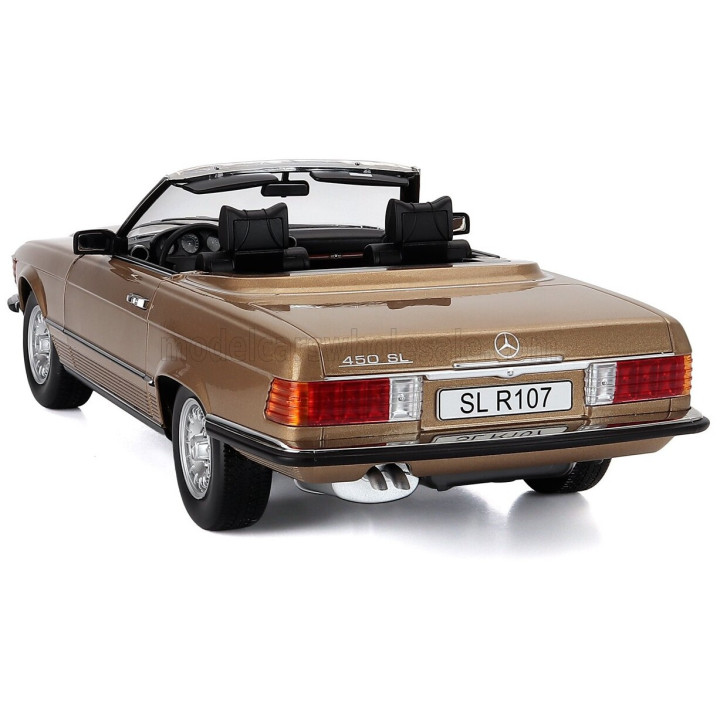 KK SCALE MERCEDES BENZ SL-CLASS 450SL (R107) CABRIOLET 1985 - GOLD MET 1/12