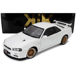 KK SCALE NISSAN SKYLINE GT-R (R34) V-SPEC II 2001 - CERCHI BBS - BBS RIMS - WHITE 1/12
