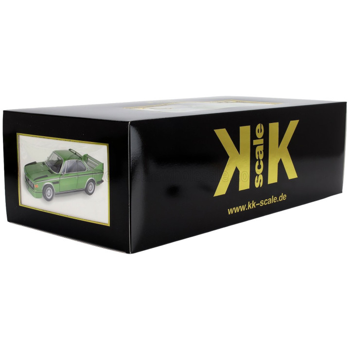 KK SCALE BMW 3.0 CSL E9 COUPE 1973 - GREEN MET 1/12