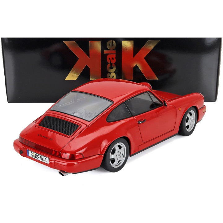 KK SCALE PORSCHE 911 964 RS COUPE 1992 - CERCHI CUP - CUP RIMS - RED 1/12