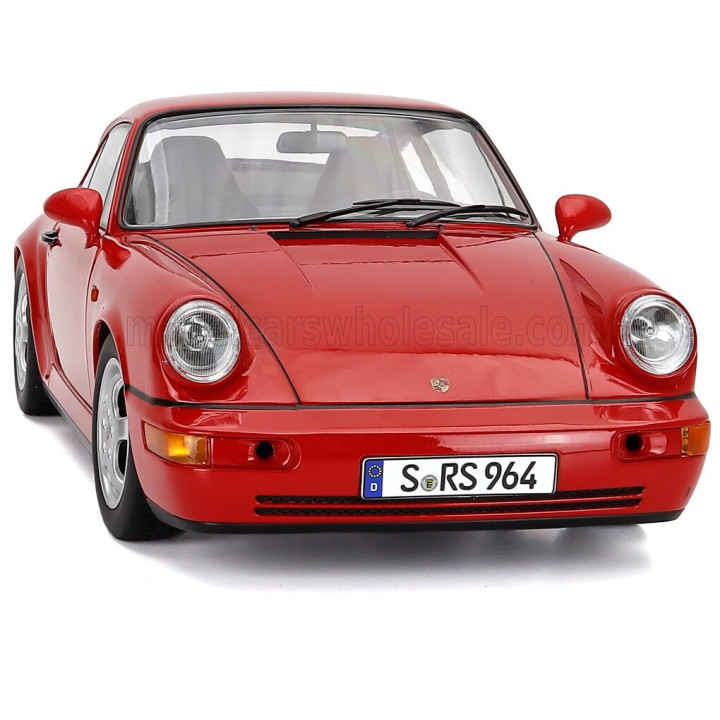 KK SCALE PORSCHE 911 964 RS COUPE 1992 - CERCHI CUP - CUP RIMS - RED 1/12