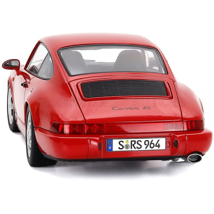 KK SCALE PORSCHE 911 964 RS COUPE 1992 - CERCHI CUP - CUP RIMS - RED 1/12