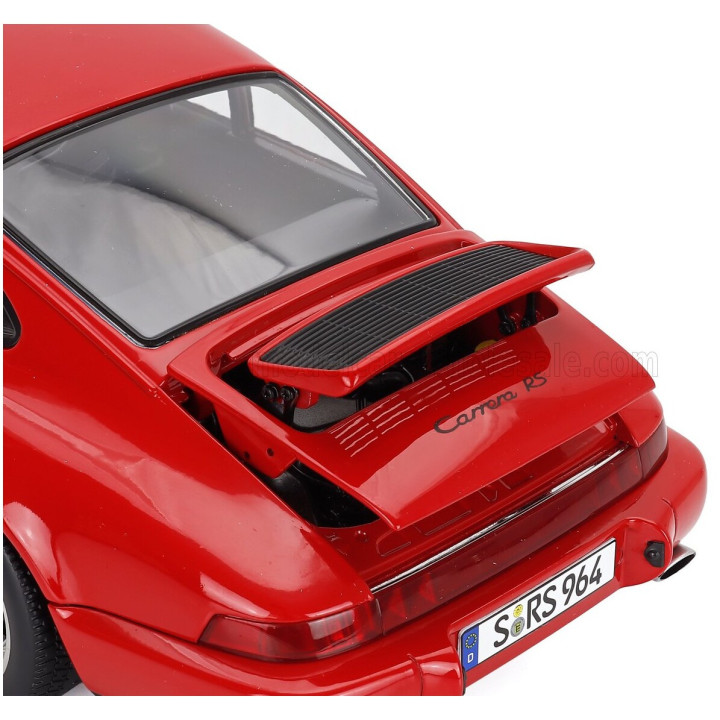 KK SCALE PORSCHE 911 964 RS COUPE 1992 - CERCHI CUP - CUP RIMS - RED 1/12