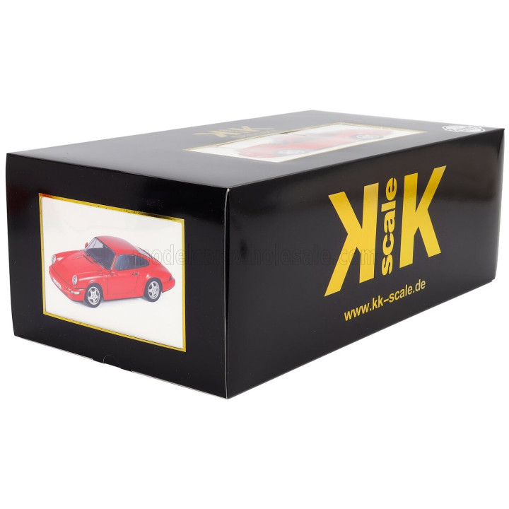 KK SCALE PORSCHE 911 964 RS COUPE 1992 - CERCHI CUP - CUP RIMS - RED 1/12