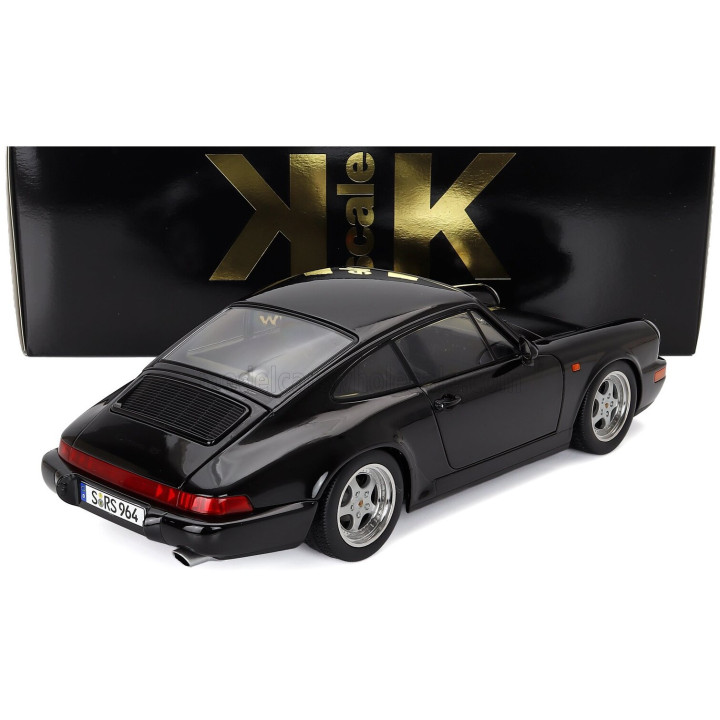 KK SCALE PORSCHE 911 964 RS COUPE 1992 - CERCHI SPEEDLINE - SPEEDLINE RIMS - BLACK 1/12