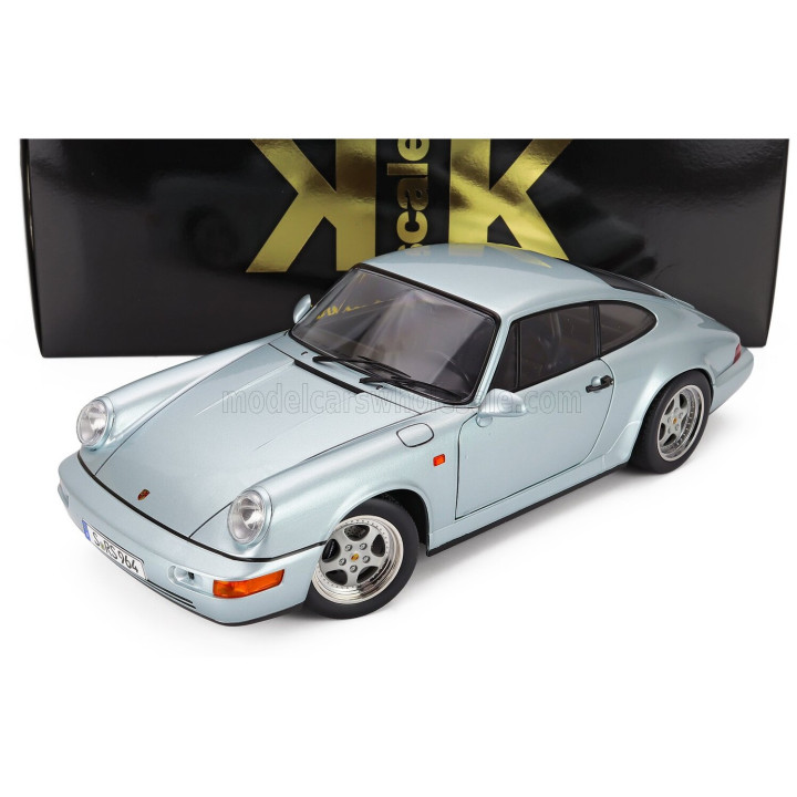 KK SCALE PORSCHE 911 964 RS WITH SPEEDLINE RIMS 1992 - POLAR WHITE 1/12