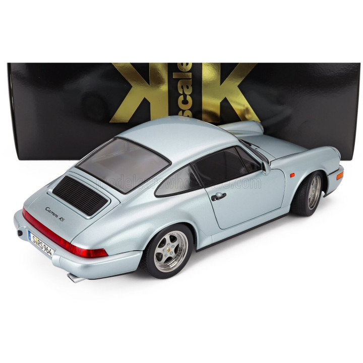 KK SCALE PORSCHE 911 964 RS WITH SPEEDLINE RIMS 1992 - POLAR WHITE 1/12