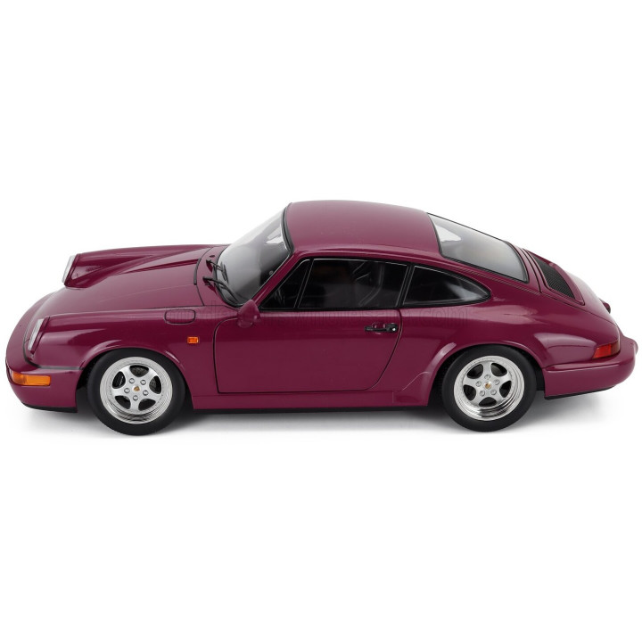 KK SCALE PORSCHE 911 964 RS WITH SPEEDLINE RIMS 1992 - RUBY RED 1/12