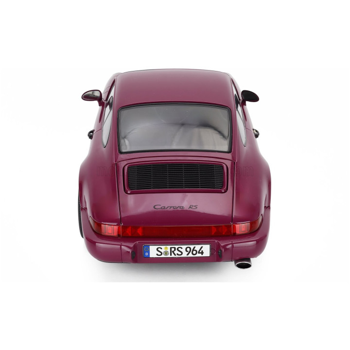 KK SCALE PORSCHE 911 964 RS WITH SPEEDLINE RIMS 1992 - RUBY RED 1/12