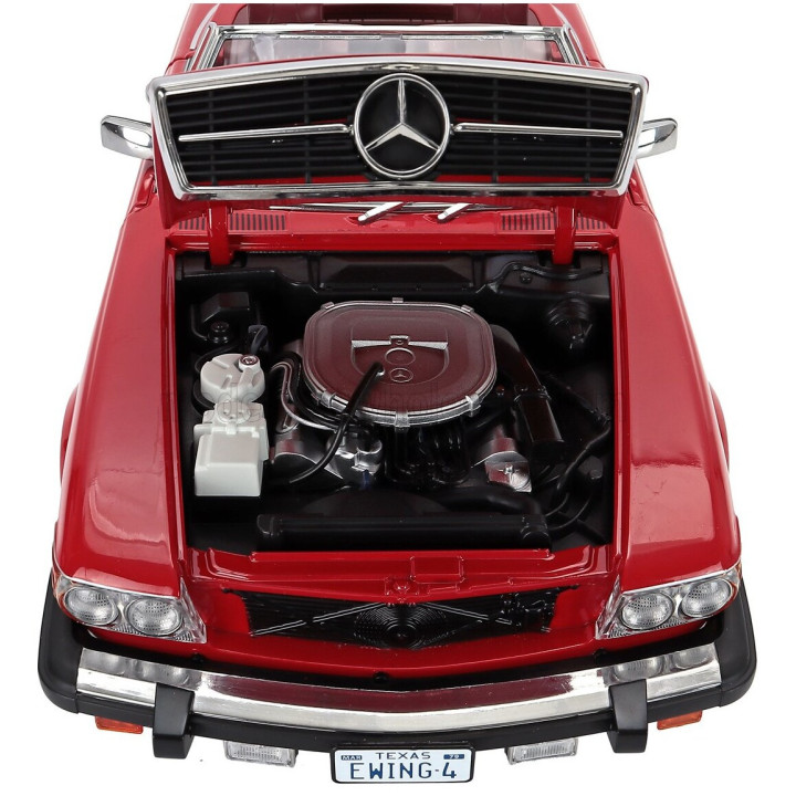 KK SCALE MERCEDES BENZ SL-CLASS 450SL (R107) CABRIOLET USA VERSION 1979 - RED 1/12