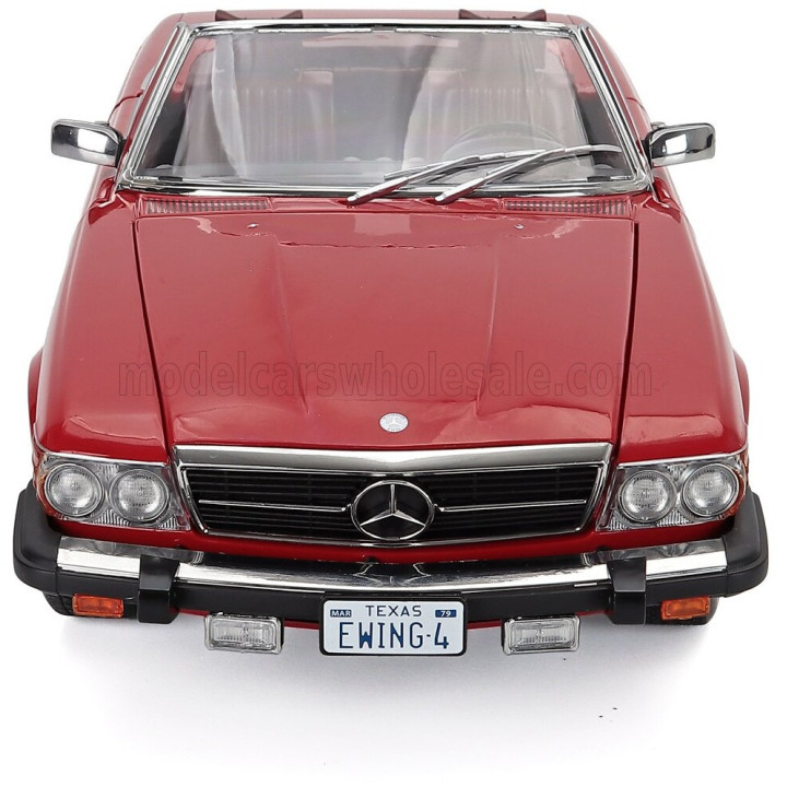 KK SCALE MERCEDES BENZ SL-CLASS 450SL (R107) CABRIOLET USA VERSION 1979 - RED 1/12