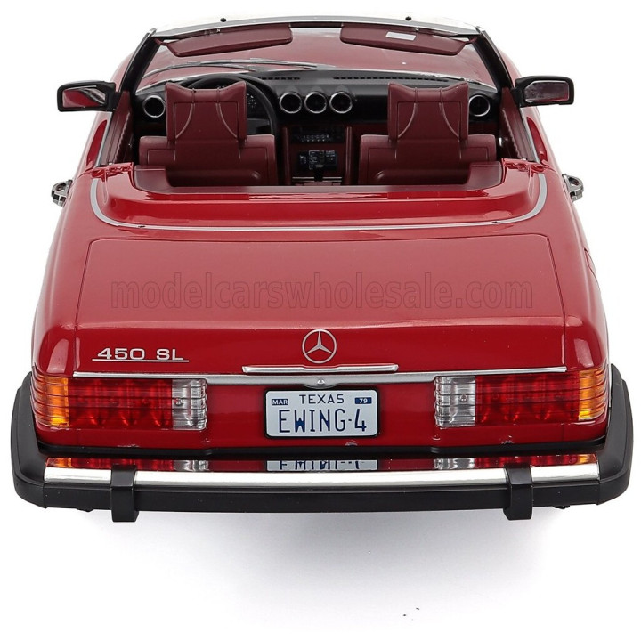 KK SCALE MERCEDES BENZ SL-CLASS 450SL (R107) CABRIOLET USA VERSION 1979 - RED 1/12