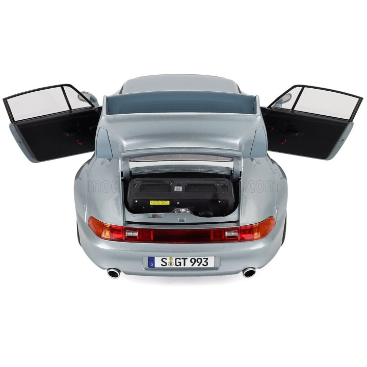 KK SCALE PORSCHE 911 993 GT2 COUPE 1996 - CERCHI BBS - BBS RIMS - SILVER 1/12
