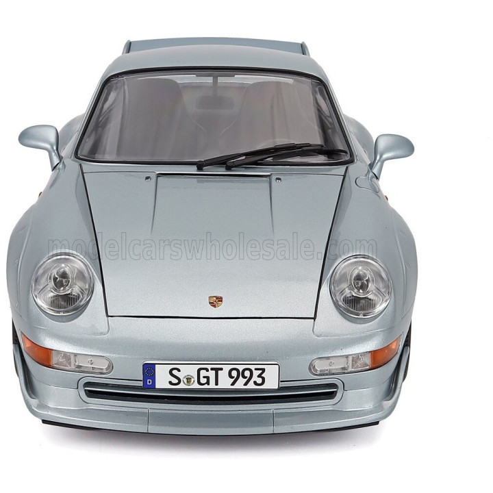 KK SCALE PORSCHE 911 993 GT2 COUPE 1996 - CERCHI BBS - BBS RIMS - SILVER 1/12