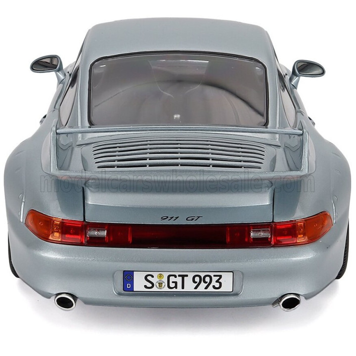 KK SCALE PORSCHE 911 993 GT2 COUPE 1996 - CERCHI BBS - BBS RIMS - SILVER 1/12