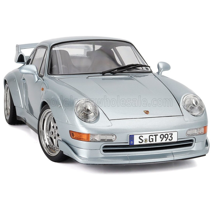 KK SCALE PORSCHE 911 993 GT2 COUPE 1996 - CERCHI SPEEDLINE - SPEEDLINE RIMS - SILVER 1/12