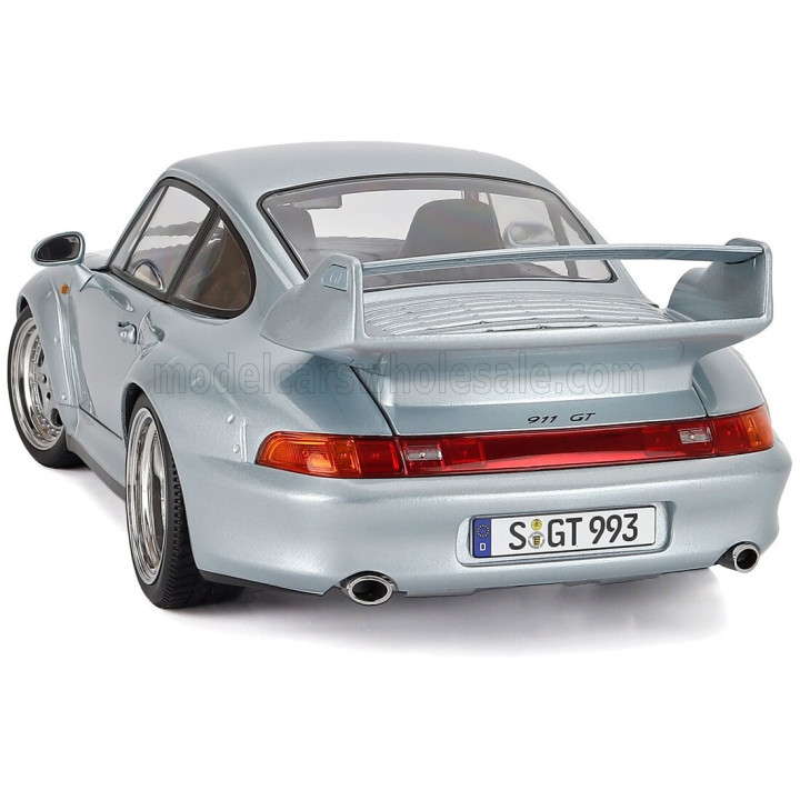 KK SCALE PORSCHE 911 993 GT2 COUPE 1996 - CERCHI SPEEDLINE - SPEEDLINE RIMS - SILVER 1/12