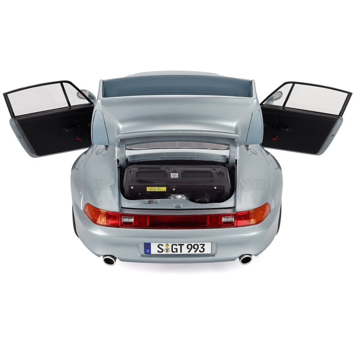 KK SCALE PORSCHE 911 993 GT2 COUPE 1996 - CERCHI SPEEDLINE - SPEEDLINE RIMS - SILVER 1/12