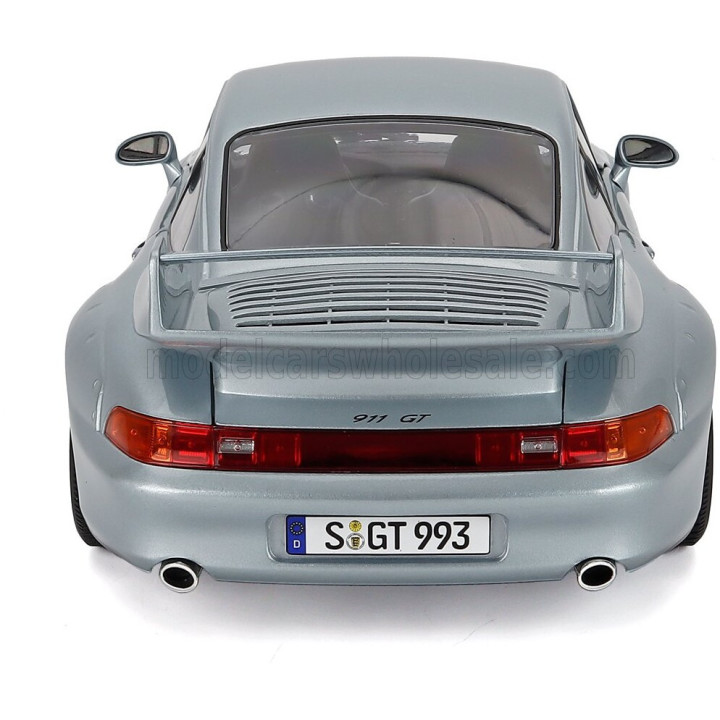 KK SCALE PORSCHE 911 993 GT2 COUPE 1996 - CERCHI SPEEDLINE - SPEEDLINE RIMS - SILVER 1/12