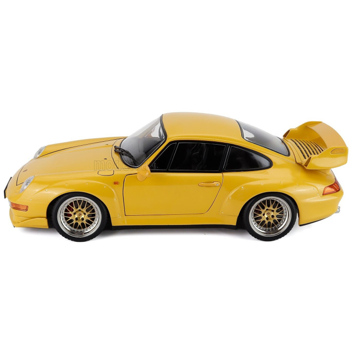 KK SCALE PORSCHE 911 993 GT2 COUPE 1996 - CERCHI BBS - BBS RIMS - YELLOW 1/12