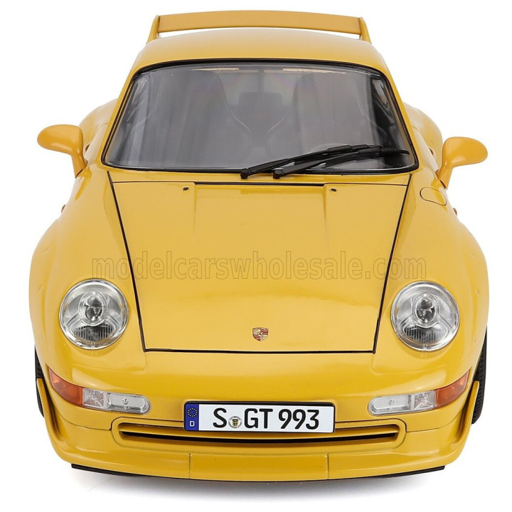 KK SCALE PORSCHE 911 993 GT2 COUPE 1996 - CERCHI BBS - BBS RIMS - YELLOW 1/12