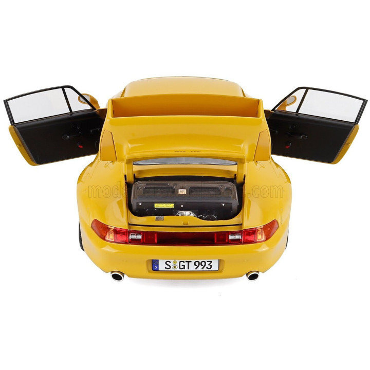 KK SCALE PORSCHE 911 993 GT2 COUPE 1996 - CERCHI SPEEDLINE - SPEEDLINE RIMS - YELLOW 1/12