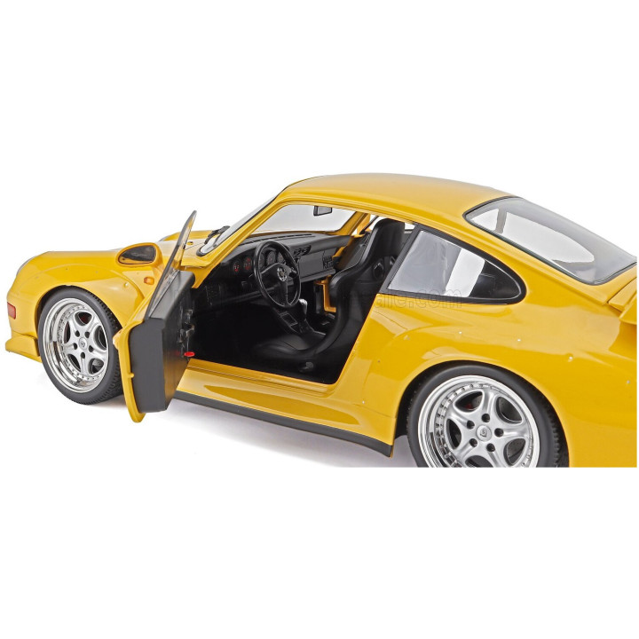 KK SCALE PORSCHE 911 993 GT2 COUPE 1996 - CERCHI SPEEDLINE - SPEEDLINE RIMS - YELLOW 1/12
