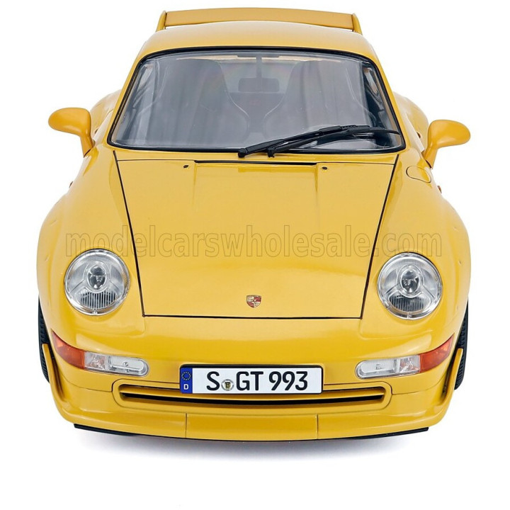 KK SCALE PORSCHE 911 993 GT2 COUPE 1996 - CERCHI SPEEDLINE - SPEEDLINE RIMS - YELLOW 1/12