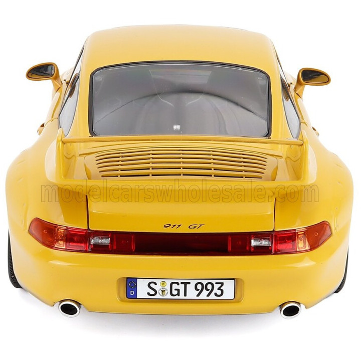 KK SCALE PORSCHE 911 993 GT2 COUPE 1996 - CERCHI SPEEDLINE - SPEEDLINE RIMS - YELLOW 1/12
