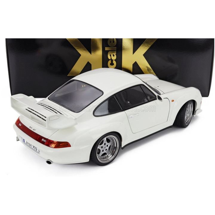 KK SCALE PORSCHE 911 993 GT2 WITH SPEEDLINE RIMS 1996 - WHITE 1/12