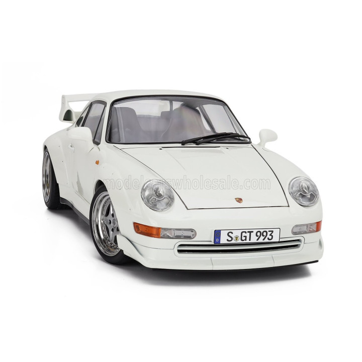 KK SCALE PORSCHE 911 993 GT2 WITH SPEEDLINE RIMS 1996 - WHITE 1/12
