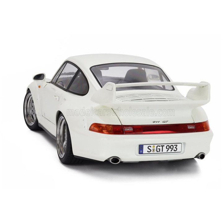 KK SCALE PORSCHE 911 993 GT2 WITH SPEEDLINE RIMS 1996 - WHITE 1/12