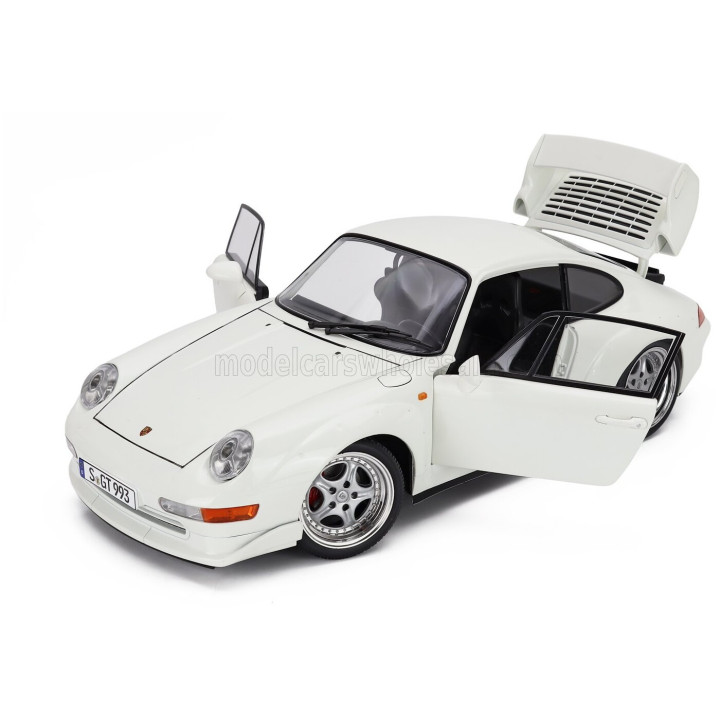 KK SCALE PORSCHE 911 993 GT2 WITH SPEEDLINE RIMS 1996 - WHITE 1/12