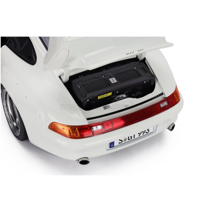 KK SCALE PORSCHE 911 993 GT2 WITH SPEEDLINE RIMS 1996 - WHITE 1/12