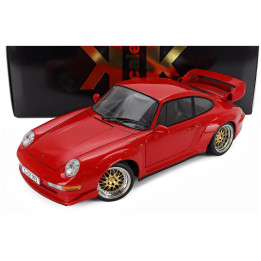 KK SCALE PORSCHE 911 993 GT2 WITH BBS RIMS 1996 - RED 1/12