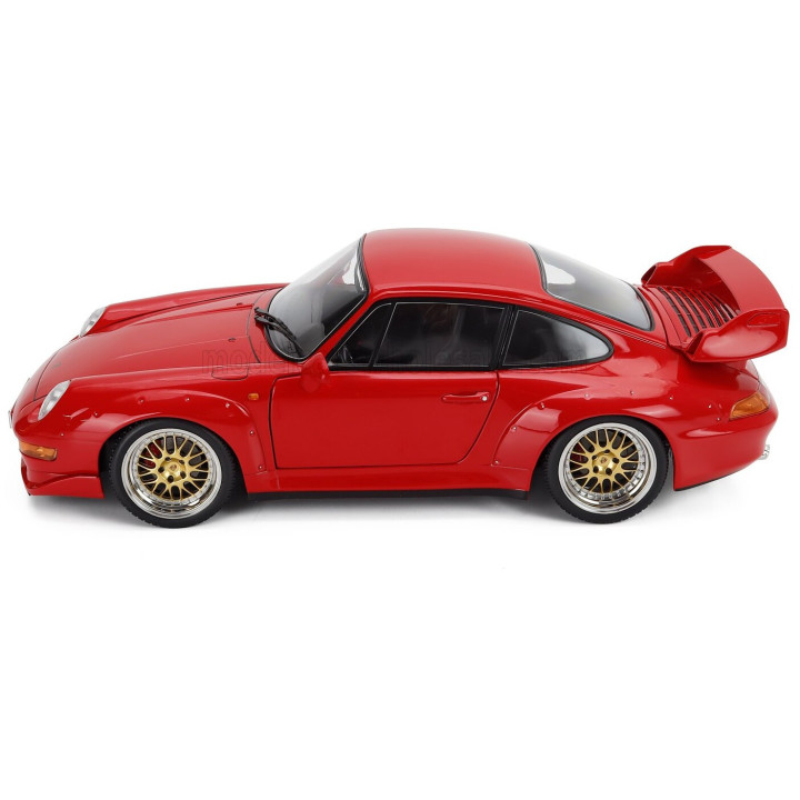 KK SCALE PORSCHE 911 993 GT2 WITH BBS RIMS 1996 - RED 1/12