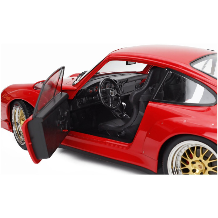 KK SCALE PORSCHE 911 993 GT2 WITH BBS RIMS 1996 - RED 1/12