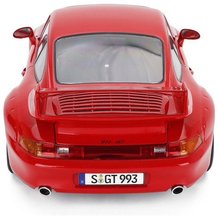 KK SCALE PORSCHE 911 993 GT2 WITH BBS RIMS 1996 - RED 1/12