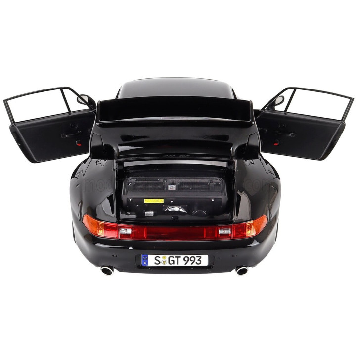 KK SCALE PORSCHE 911 993 GT2 COUPE 1996 - CERCHI BBS - BBS RIMS - BLACK 1/12