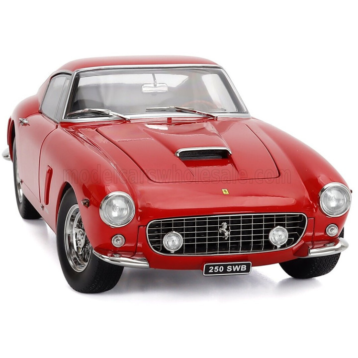 KK SCALE FERRARI 250GT SWB COUPE 1961 - RED 1/12