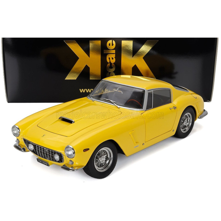 KK SCALE FERRARI 250GT SWB COUPE 1961 - YELLOW 1/12